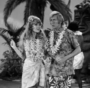 Pamela Rodgers, Jeremy Lloyd on Rowan Martins Laugh In 1960s TV Photo