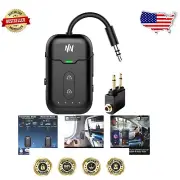 High-Quality Bluetooth Adapter with aptX Low Latency - Perfect for Airplane & TV