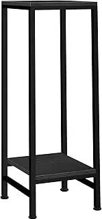LUBORN Plant Stand Indoor, Tall Plant stands for Indoor Outdoor Plants, 2 Tier Heavy Duty Plant Shelf 31"" Metal Plant Stand Modern Corner Flower Stand for Patio, Living Room, Balcony(Black)