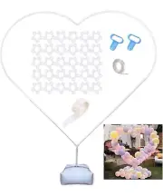 Heart Balloon Arch Kit Heart Shaped Arch with Base 67In Heart Shaped
