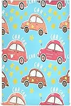 RPLIFE Whimsical Cartoon Cars Blue Set of Kitchen Towels, 28x18 Inch Absorbent Kitchen Towels Farmhouse Style