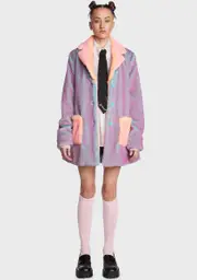 [Current Mood] Atomic Sunset Faux Fur Jacket