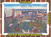 METAL SIGN - Pennsylvania Postcard - Overlooking Public Square From Wilkes-Barr