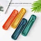 Wheat straw Tableware travel set Portable Chopsticks Set Travel