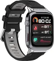 [Disscool] Replacement Adjustable Wristbands Compatible with Huawei Watch D2 Comfortable Silicone Wrist with Quick Release Strap Smart Watch Accessories(Black)