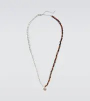 Sydney Evan Evil Eye 14kt gold necklace with pearls