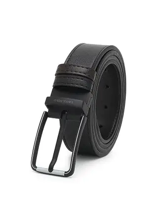 35mm Reversible Pin Buckle Belt (皮帶) - 黑色