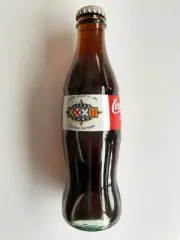 Super Bowl 32 XXXII commemorative Coke FULL glass bottle Coca-Cola (Broncos Win)