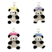 Cartoon Keychain Keys Pendant Panda Shaped Soft Keychain Plush Material