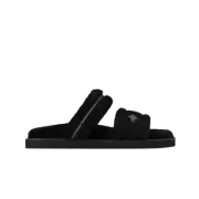 (W) Louis Vuitton LV Sunset Flat Comfort Mule Black