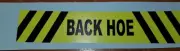 WIDE TONKA TRUCK BACK HOE VINYL PEEL AND STICK Decals SET