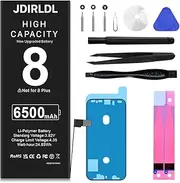 [6500mAh] Battery for iPhone 8, New Upgrade Ultra High Capacity 0 Cycle Battery Replacement for iPhone 8 A1863, A1905, A1906 with Complete Repair Tool Kit