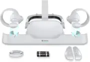 Smatree Charging Dock for Oculus Quest 2, Charge Controllers and Headset
