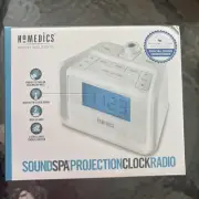 NEW!! HoMedics SoundSpa Dual Alarm Digital FM Clock Radio