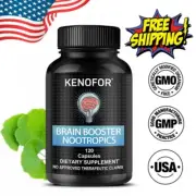 Brain Booster Nootropics 120 Capsules Brain Memory Supplement Mental Focus