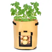 10 Gallon Potato Grow Planter Container Bag Pouch Root Plant Growing Pot Side Window