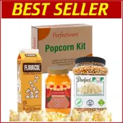 Complete Movie Night Popcorn Set: 4lbs Kernels, 35oz Salt & Coconut Oil