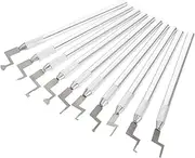 10pcs Bottom and Crafts Kits Carving Knife Sculpting Knives Carving Accessories Wax Carvers Supplies Jewelry Sculpting Cutter Stainless Steel Silver