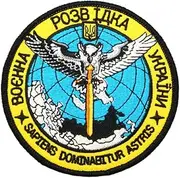 [London Craftwork] Ukrainian Intelligence Tactical Patch Ukraine Loop Adhesive Badge 90 x 90mm