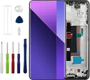 Duotipa 6.67" TFT Display for Redmi Note 13 Pro+ (Black with Frame) LCD Display Touch Screen Digitizer Assembly Replacement with Tool Sets - No Fingerprint Support