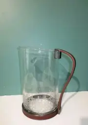 WILLIAMS-SONOMA New Hand-Cut Clear Glass PAZ COCKTAIL PITCHER - 9" High - 3Lbs