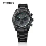 New Seiko Prospex Speedtimer Black PVD Stainless Steel Bracelet Watch SSC917