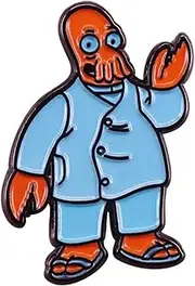 [Pinstant] Dr Doctor Zoidberg Futurama Comedy Animated TV Show 1.2" Enamel Pin Badge, 1.2 Inches, Enamel, enamel