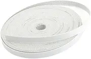 1pc 2GT Open Synchronous Belt 2GT-6 Width 4/6/9/10/15mm Polyurethane Steel PU GT2 Timing Belt Small Backlash 3D Printer(6mm Color White,10Meters)
