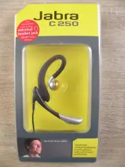 New Old Stock Jabra C250 Silver/Black Ear-Hook Headsets