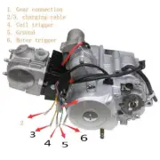 125cc 3 Speed + Reverse Semi Auto Engine Motor for ATV Quad Go Kart Taotao Buggy