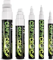 White Liquid Chalk Markers for Blackboard - Also Perfect Glass Window Markers fo