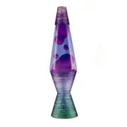 Lava Ceramic Dip Lamp 14.5" | A Mermaid Swirl of Colors | Warm Glow | Purple