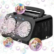 Bubble Machine, Automatic Bubble Blower with 2 Independent Motors, Bubble Maker