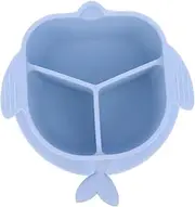 VINTORKY Cartoon Silicone Food Bowl Dinning Plate for Toddlers Safe Practical for Boys and Girls