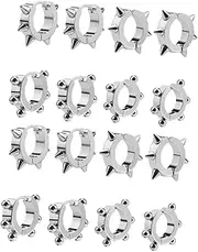[BESTYASH] Pointed Ear Buckle Ear Clip Golden Earring Cuff Earring Clip on Earring Argollas Para Hombre Oreja Women Ear Cuff Helix Earring Earrings Ear Ear Cuff Titanium Steel