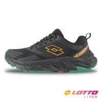 在飛比找momo購物網優惠-【LOTTO】男 CT300防潑水戶外健行鞋(黑/森林綠-L