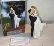 True Romance Groom Lifting Blonde Bride Wedding Cake Topper 5.75” Tall New