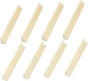 Yardwe 8Pcs Wooden Domino Storage Rack Multi Function Display Stands for Cards Elegant Natural Domino Bases for DIY Projects Easy Assembly and Fine Craftsmanship