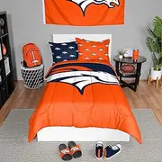 FOCO NFL Team Logo Bed in a Bag Comforter Bedding 3-Piece Set