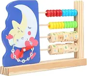 Kisangel Unique Educational Abacus for Wooden Arithmetic for Home Schooling Supports Mental Arithmetic Development Safe Material Birthdays Festivals