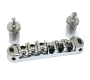 GB-MRT-C Chrome Modern Roller Saddle Tune-o-matic Style Guitar Bridge