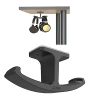 Headphone Stand Hanger,Silicone Under Desk Dual Headset Holder Mount Hook Gaming
