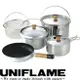 【UNIFLAME 日本 FAN5 DX不鏽鋼鍋具組 】U660232/鍋具/套鍋