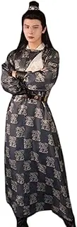 [IDZNFNFX] Men's Tang Dynasty Hanfu Round Collar Robe for Festivals, Cosplay, Stage, Photography