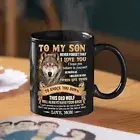 To My Son From Mom, Wolf Mug, Never Forget That I Love You Coffee Mug