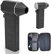 Jet Dry Mini Blower, 130000RPM Portable Handheld Cordless Air Blower with Storage Box, 2 * 8000mAh Fast Charge Jet Blower, High Temperature Resistant, for Car Computer Keyboard Outdoor