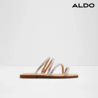 在飛比找momo購物網優惠-【ALDO】TRITON-時尚水鑽平底涼拖鞋-女鞋(銀色)