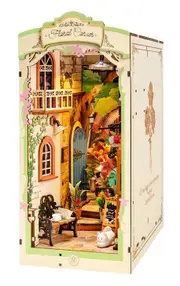 Rolife Wooden Model - DIY Miniature House Book Nook Floral Corner