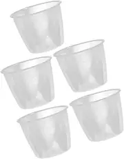 Anneome 5pcs Transparent Plastic Measuring Cup Rice Cooker Cups with Scale for Easy Measurement of Rice Flour Soups More Versatile Kitchen Tool