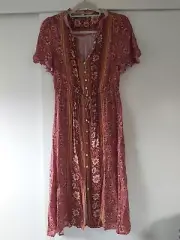 Arnhem boho festival midi Sundress In Maple RRP $199
